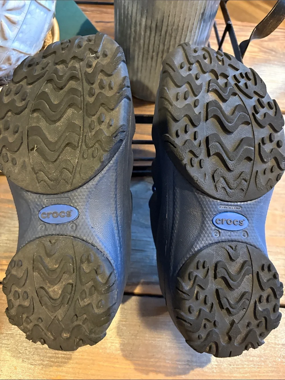 CROCS Kids Trailbreak Bump Toe Blue Water Clog Sandals with Bungee Lacing